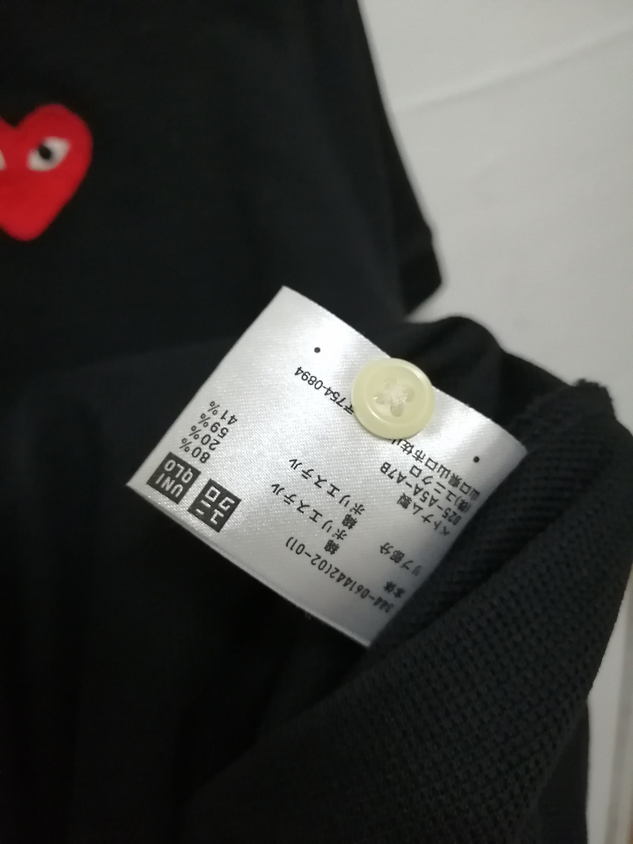 Comme des Garcons PLAY Uniqlo X Comme des Garcons Play Polos Size US M / EU 48-50 / 2 - 2 Thumbnail
