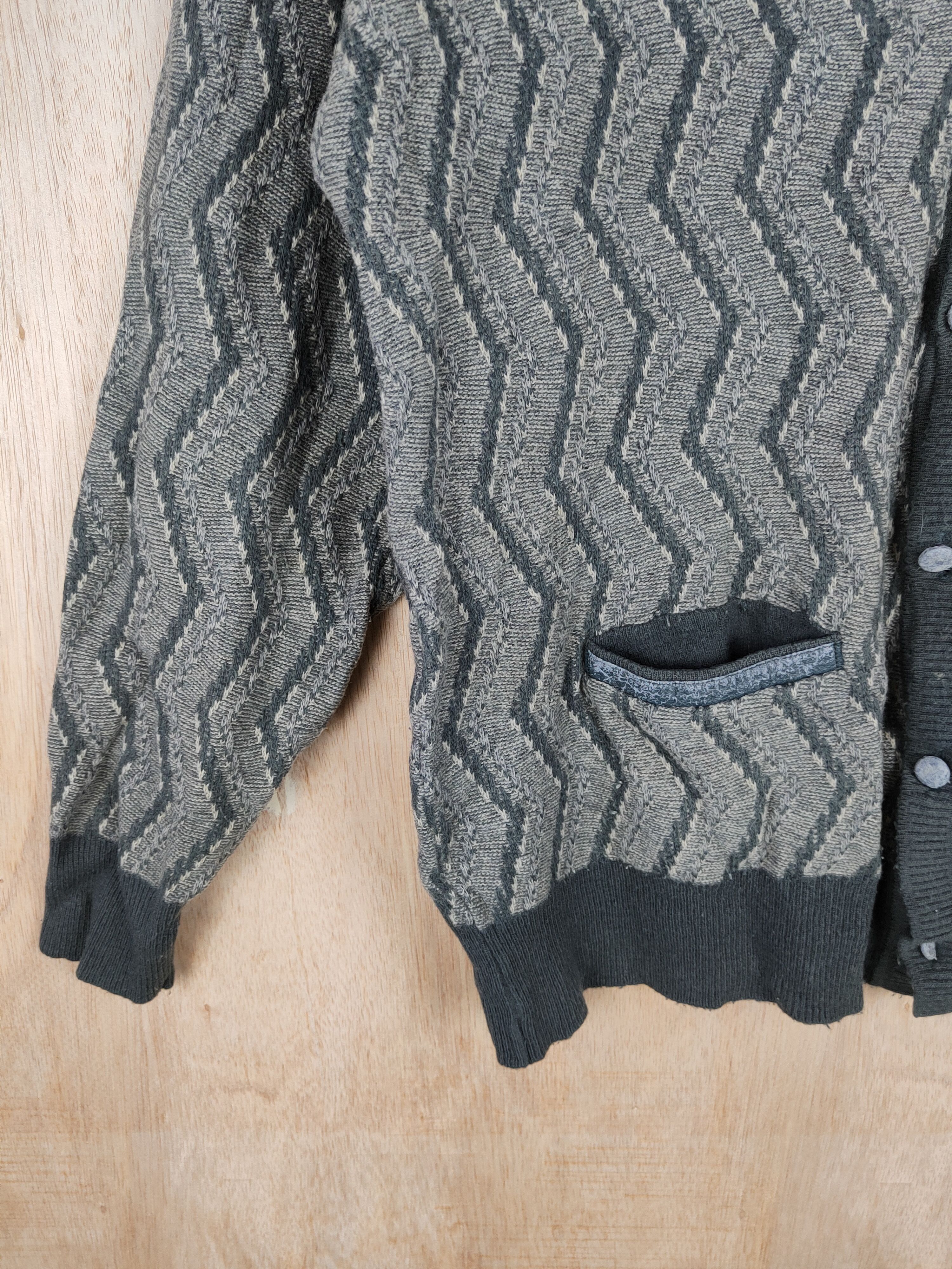 Vintage Cashmere Gray art cardigan Knitwear #4285 Size US L / EU 52-54 / 3 - 3 Thumbnail