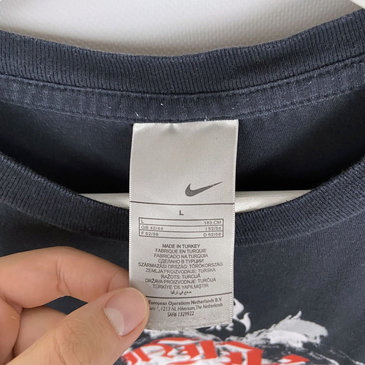 Vintage Vintage 90s Nike JA Basketball Flame Guy oversize rare tee Size US L / EU 52-54 / 3 - 5 Thumbnail
