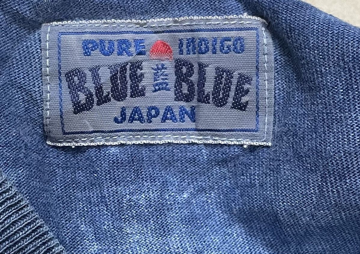 Blue Blue Japan × Indigo × Japanese Brand Vintage 90’ Blue Blue Japan pure Indigo Tee Size US M / EU 48-50 / 2 - 3 Thumbnail