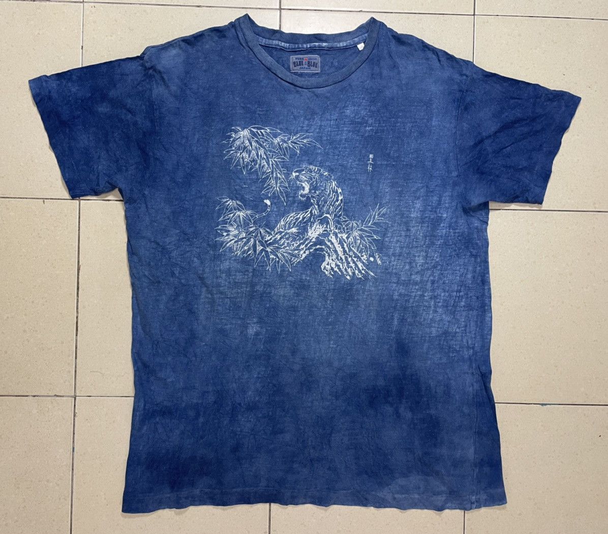 Blue Blue Japan × Indigo × Japanese Brand Vintage 90’ Blue Blue Japan pure Indigo Tee Size US M / EU 48-50 / 2 - 1 Thumbnail