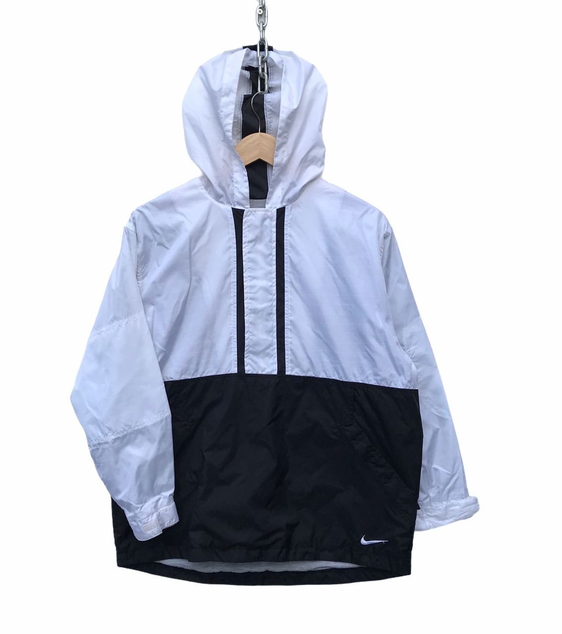 Nike Vintage Nike Swoosh Streetwear Hoodie Windbreaker Jacket Size US M / EU 48-50 / 2 - 1 Thumbnail