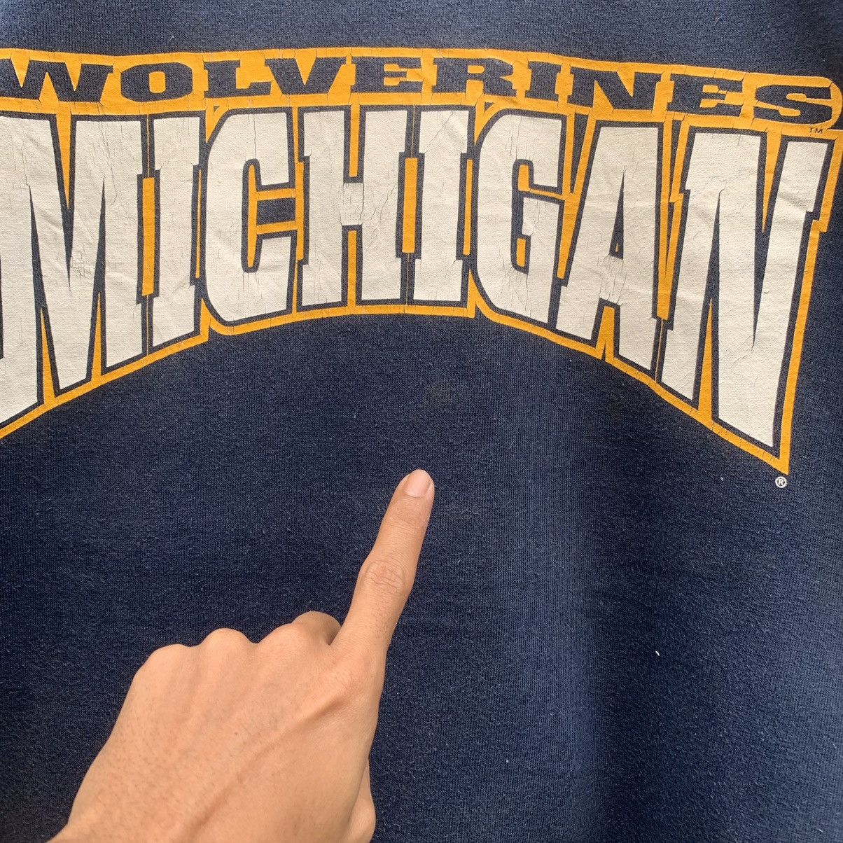 Starter × Vintage Vintage Wolverines Michigan Hoodie Starter Sweater Baggy Size US XL / EU 56 / 4 - 4 Thumbnail
