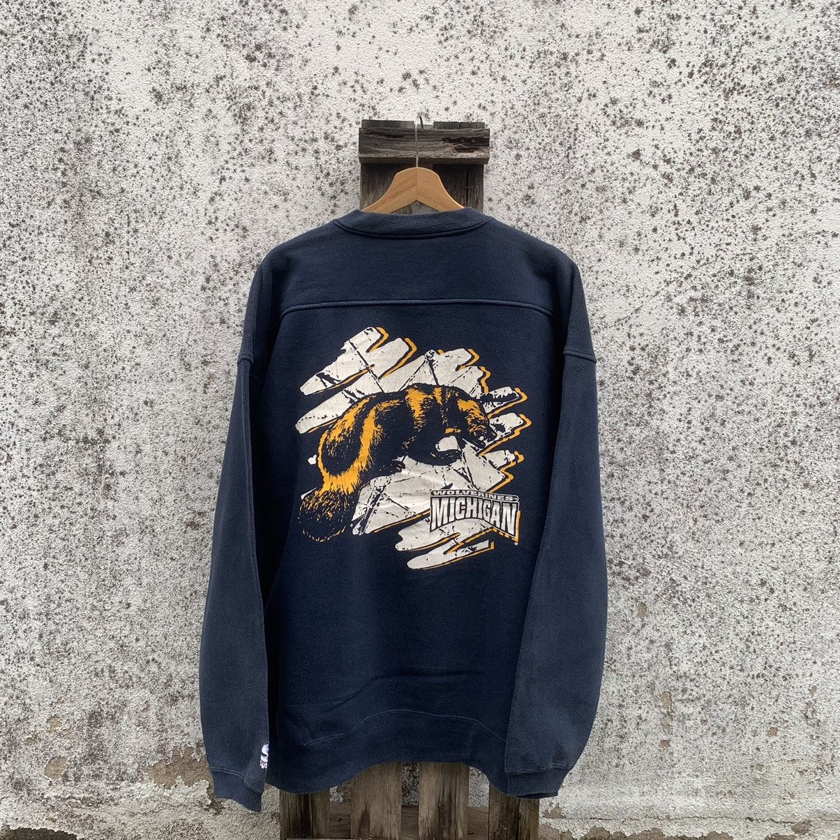 Starter × Vintage Vintage Wolverines Michigan Hoodie Starter Sweater Baggy Size US XL / EU 56 / 4 - 7 Thumbnail
