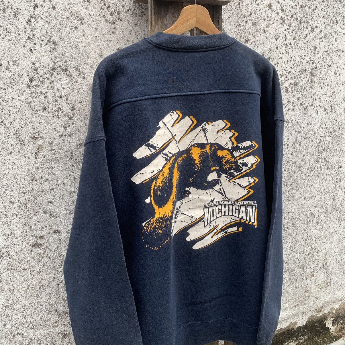 Starter × Vintage Vintage Wolverines Michigan Hoodie Starter Sweater Baggy Size US XL / EU 56 / 4 - 8 Thumbnail