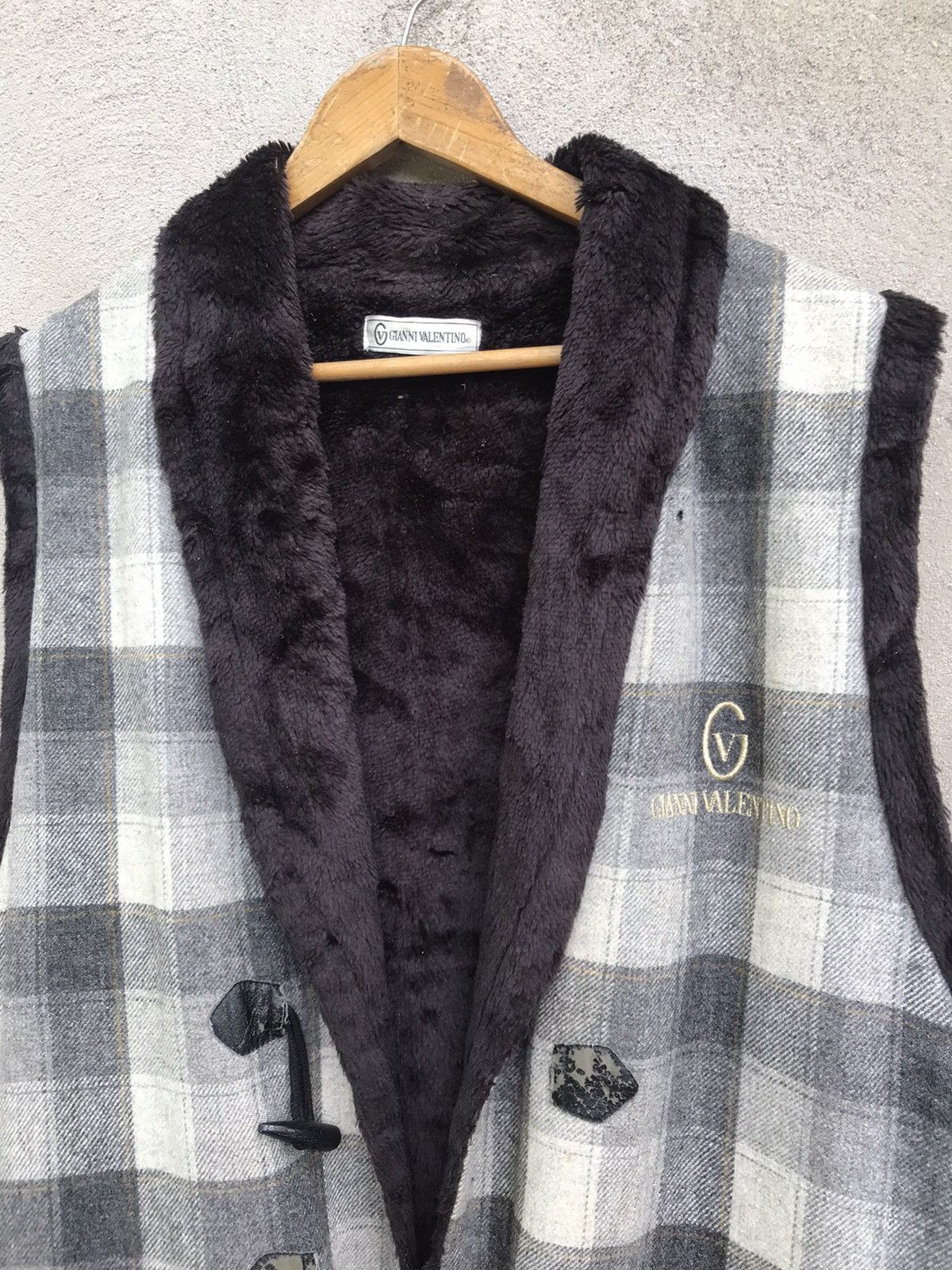 20471120 × Beauty Beast × Valentino GIANNI VALENTINO SHERPA VEST JACKET Size US L / EU 52-54 / 3 - 5 Thumbnail