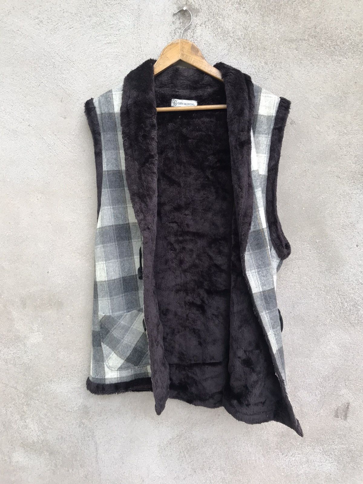 20471120 × Beauty Beast × Valentino GIANNI VALENTINO SHERPA VEST JACKET Size US L / EU 52-54 / 3 - 7 Thumbnail