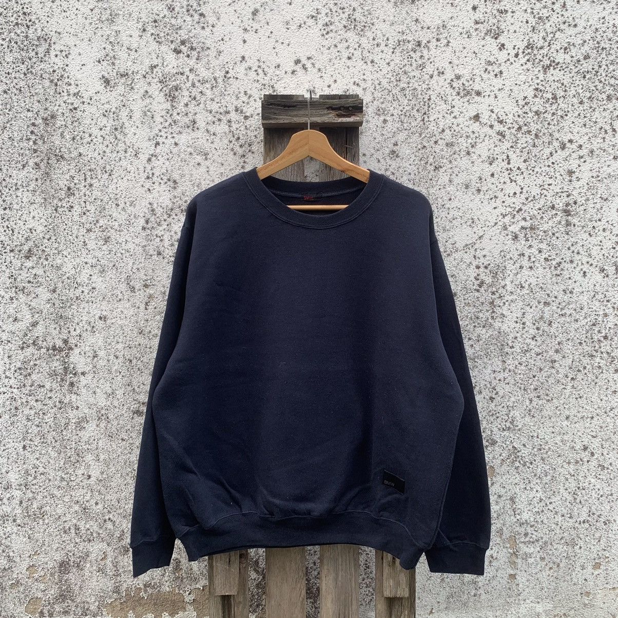 BMW × Vintage Vintage BMW Crewneck Baggy Blank Sweater Pullover Jumper Size US XL / EU 56 / 4 - 1 Thumbnail