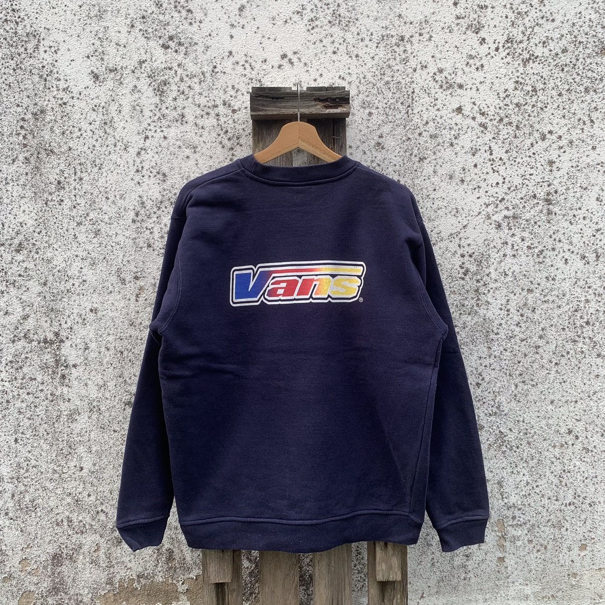 Vans × Vintage Vans Rainbow Crewneck Sweater Streetwear FadedSkate Pullover Size US M / EU 48-50 / 2 - 11 Thumbnail