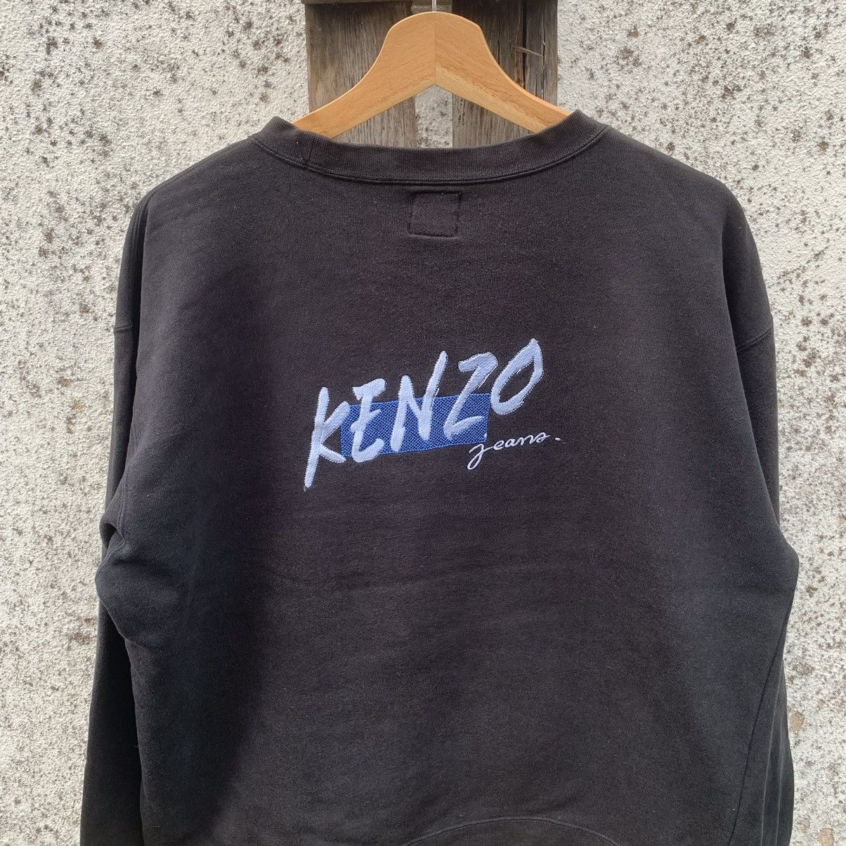 Japanese Brand × Kenzo × Vintage ACCEPT OFFERS 📌 Kenzo Jeans Embroidery Baggy Faded Sweater Size US L / EU 52-54 / 3 - 7 Thumbnail