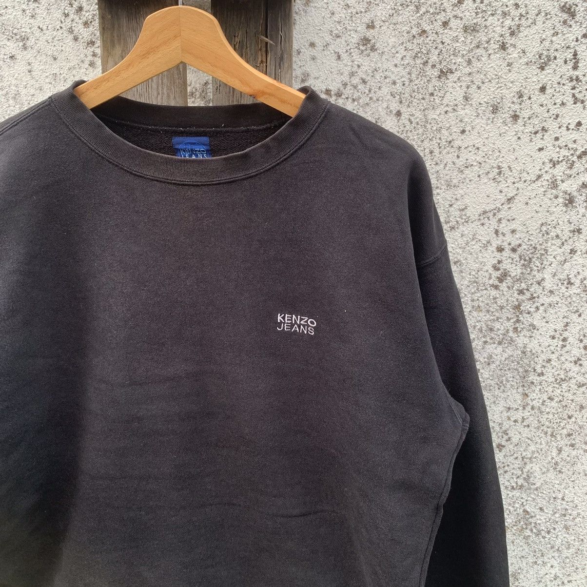 Japanese Brand × Kenzo × Vintage ACCEPT OFFERS 📌 Kenzo Jeans Embroidery Baggy Faded Sweater Size US L / EU 52-54 / 3 - 4 Thumbnail
