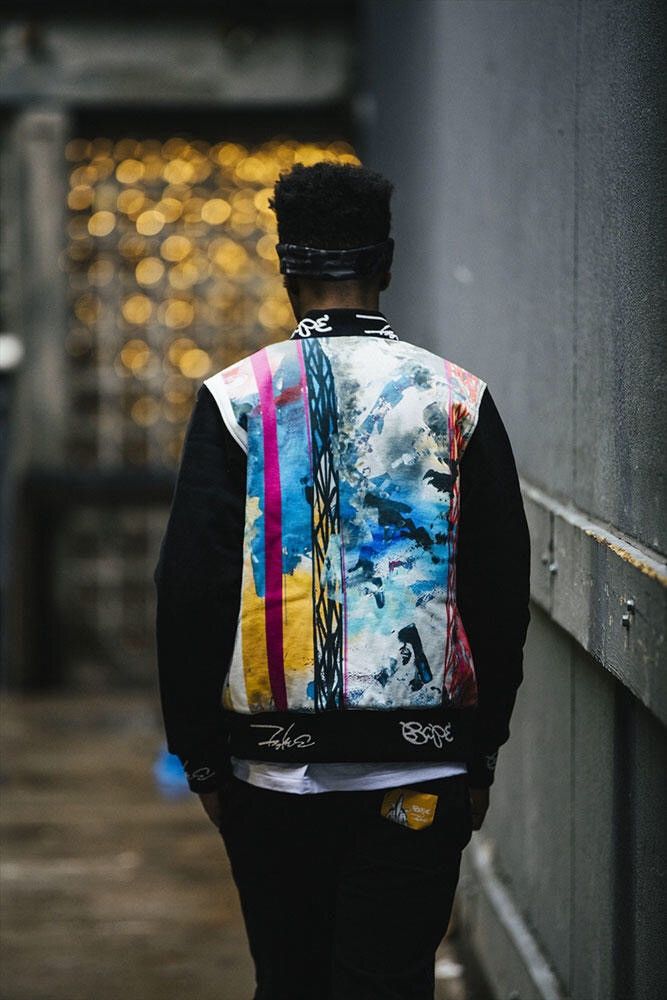 Bape Futura Bape X Futura Varsity Jacket Grailed