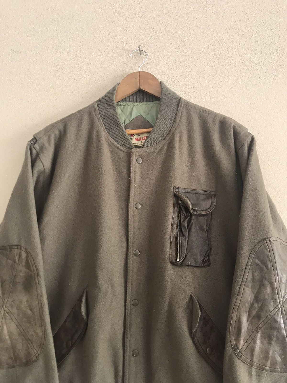 Vintage Miller wool varsity jacket nice design Size US M / EU 48-50 / 2 - 5 Thumbnail