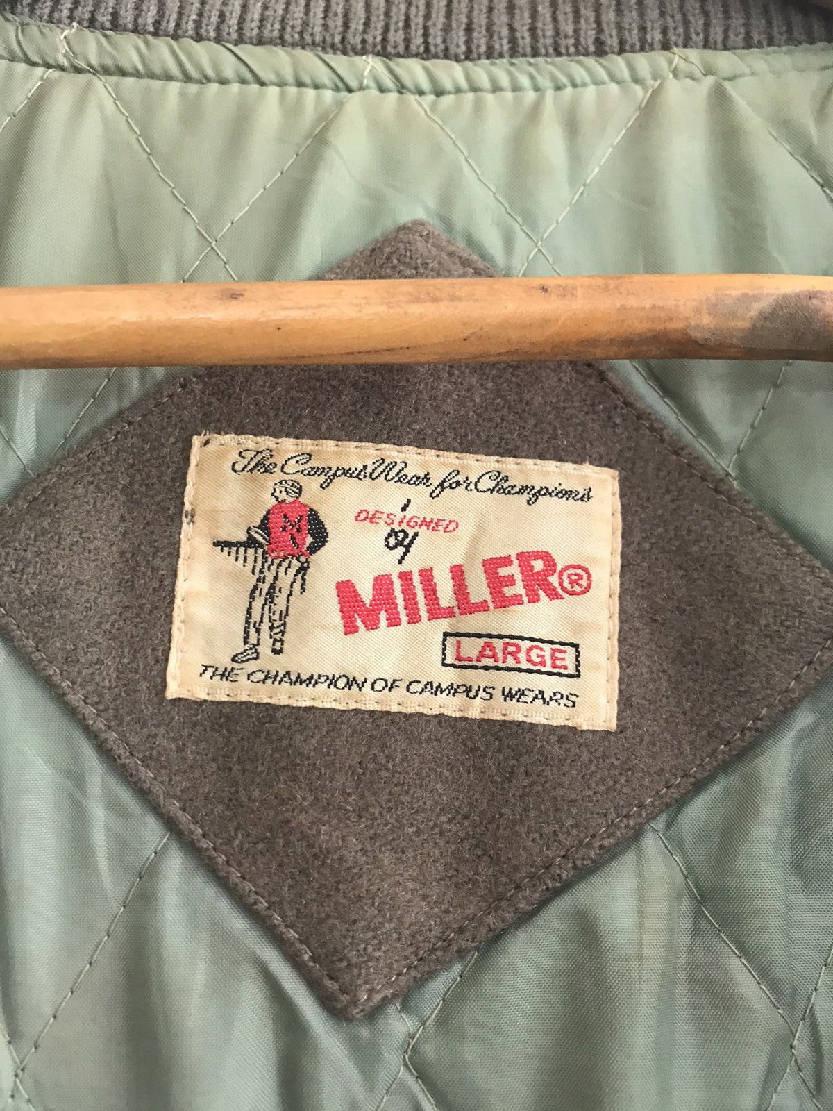 Vintage Miller wool varsity jacket nice design Size US M / EU 48-50 / 2 - 7 Thumbnail