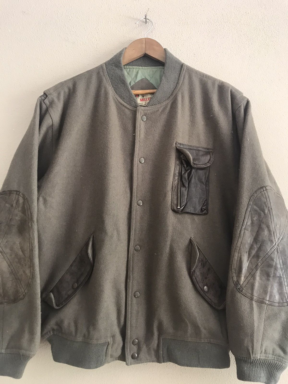 Vintage Miller wool varsity jacket nice design Size US M / EU 48-50 / 2 - 6 Thumbnail