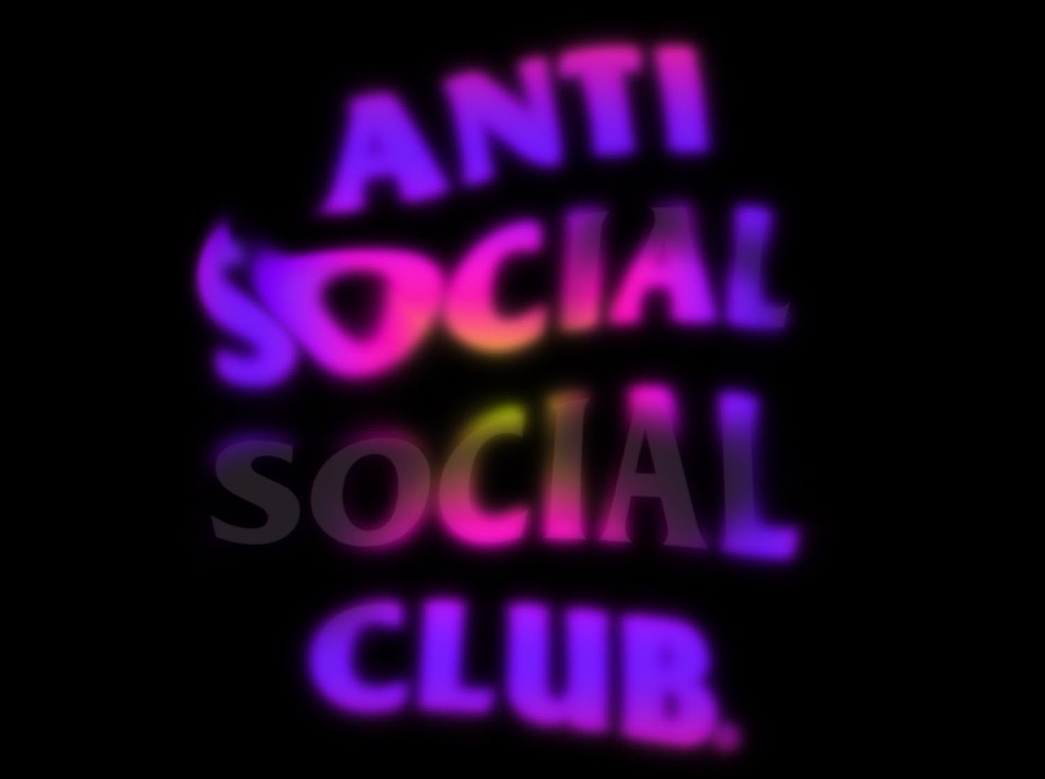 Neon Aesthetic Neon Anti Social Social Club Anti Social Social