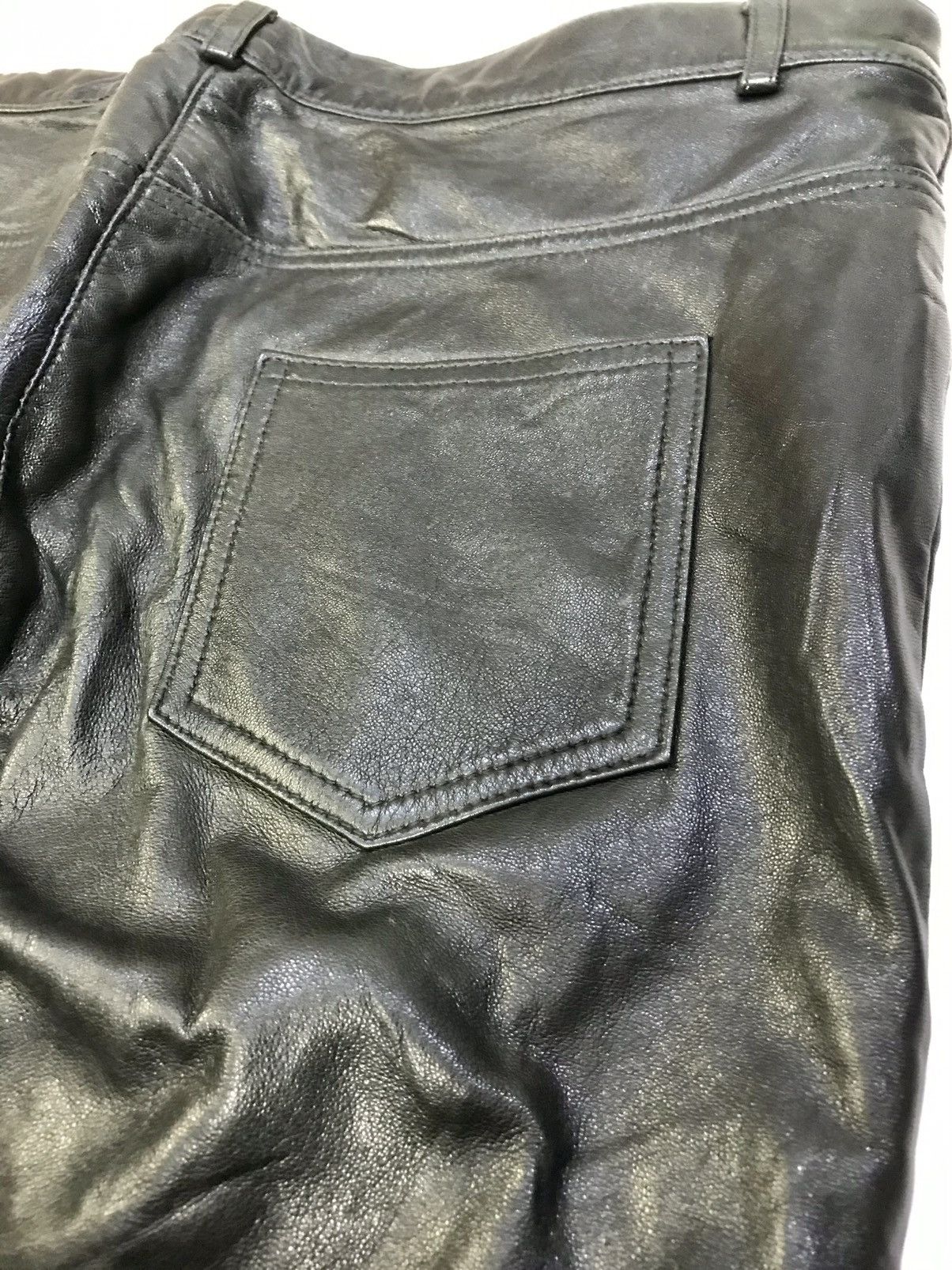 LAMARQUE Lamarque black leather pant Size US 32 / EU 48 - 4 Thumbnail