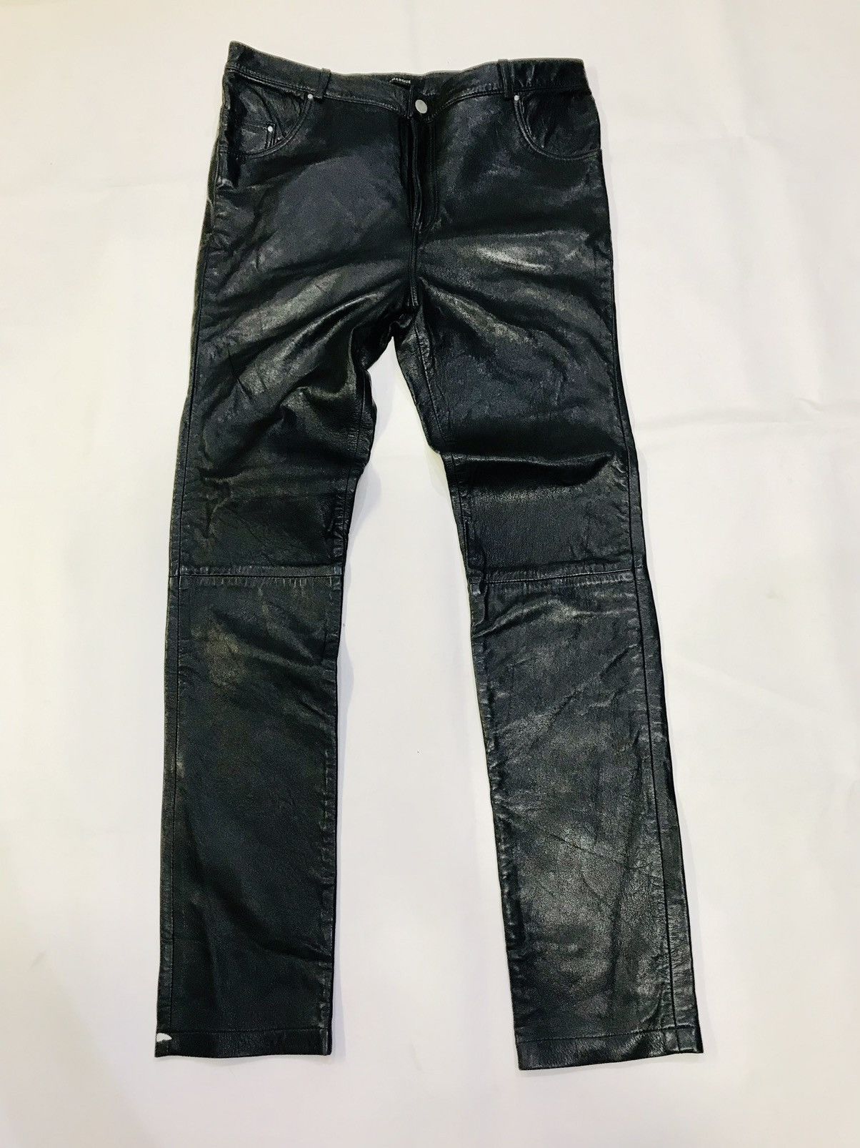 LAMARQUE Lamarque black leather pant Size US 32 / EU 48 - 1 Thumbnail