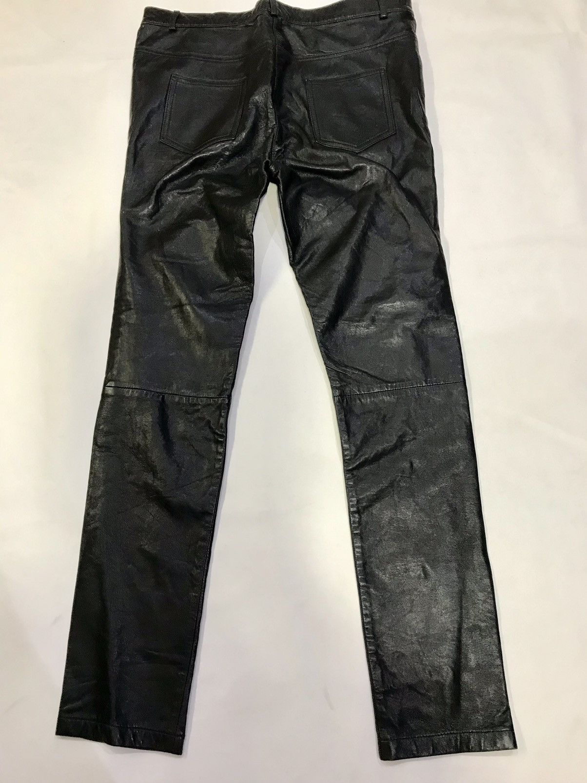 LAMARQUE Lamarque black leather pant Size US 32 / EU 48 - 3 Thumbnail