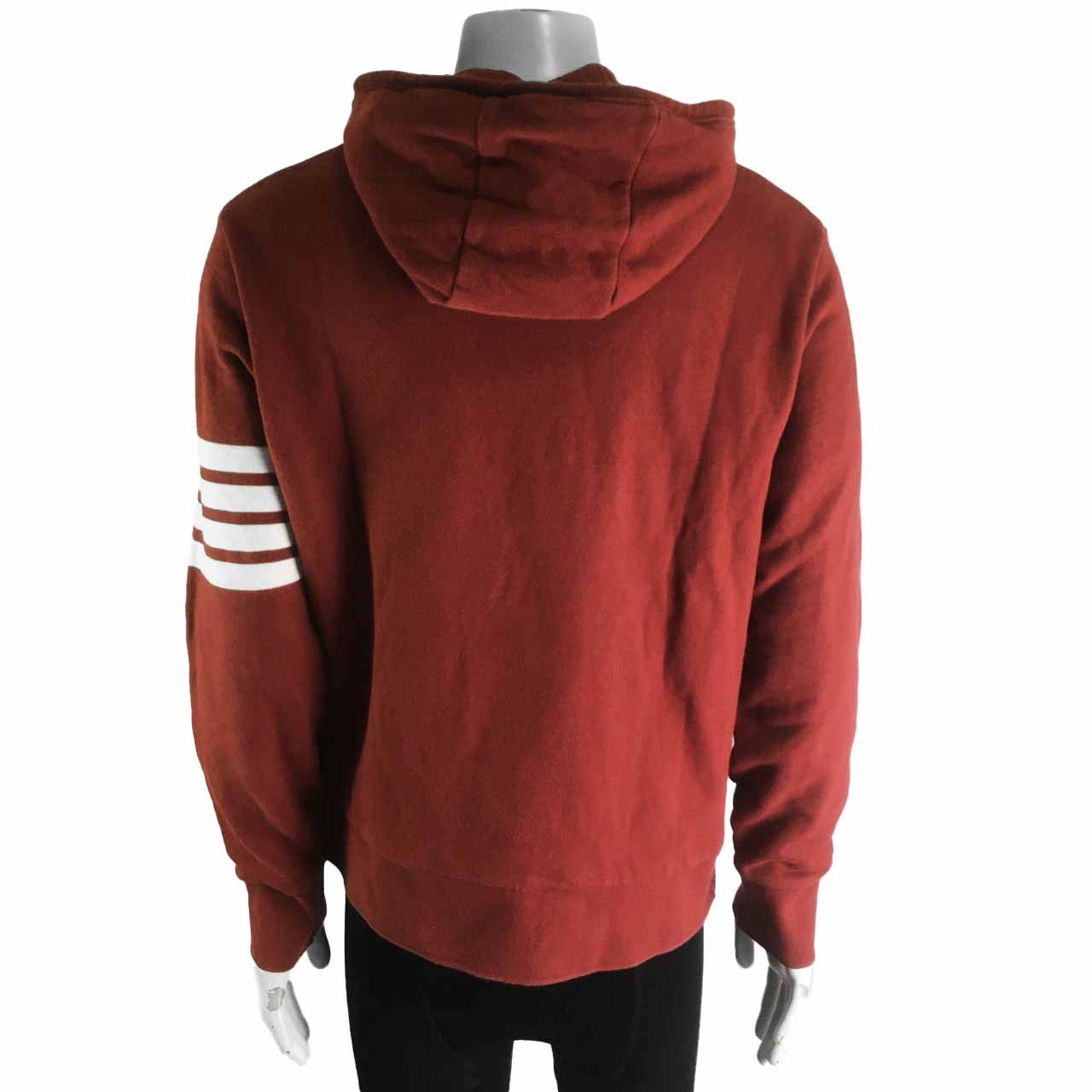 Thom browne red hoodie hotsell