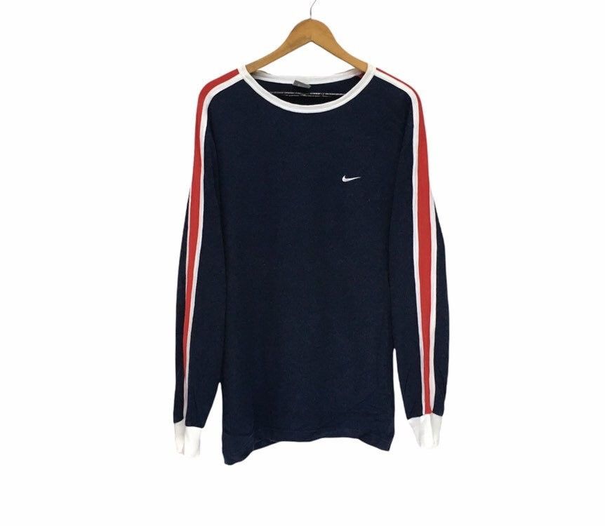 Nike Crewneck Long Sleeve Sweatshirt Embroidery Small Swoosh