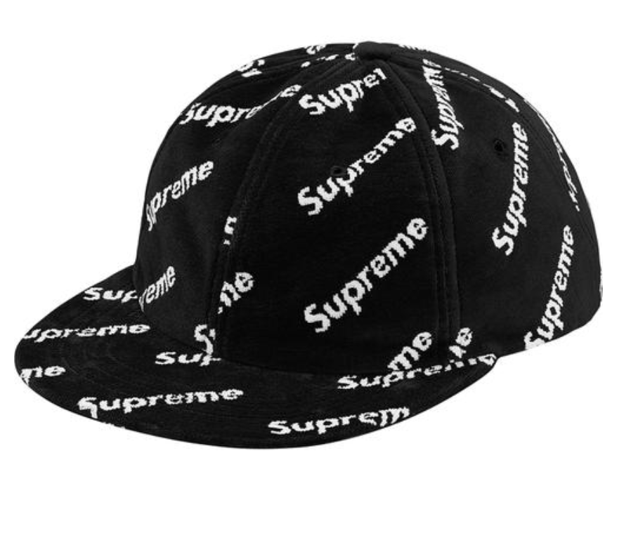 Velour Diagonal Logo 6-Panel Black