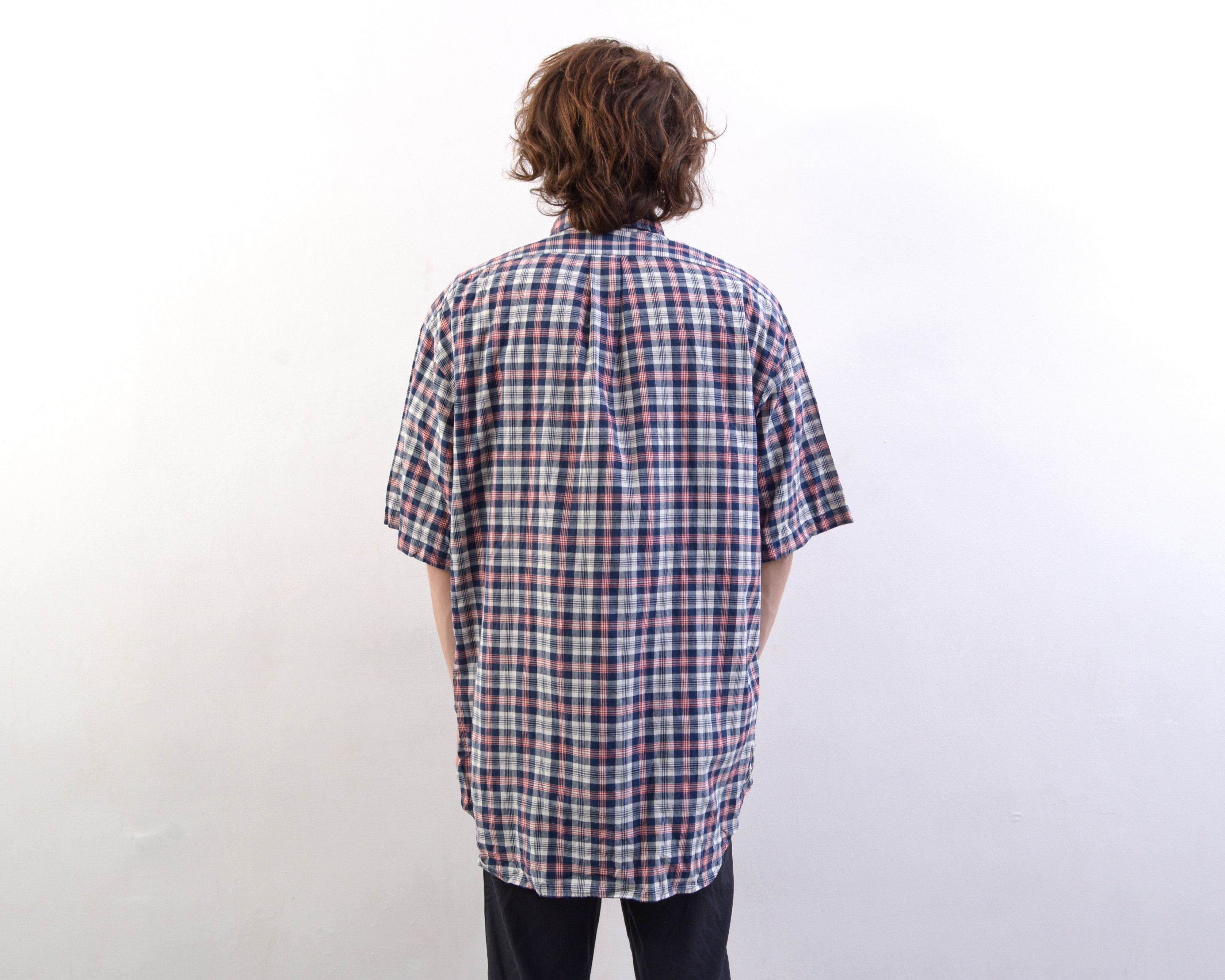 Polo Ralph Lauren Short Sleeved Shirt Retro Check Tartan Button Top Size US L / EU 52-54 / 3 - 6 Thumbnail