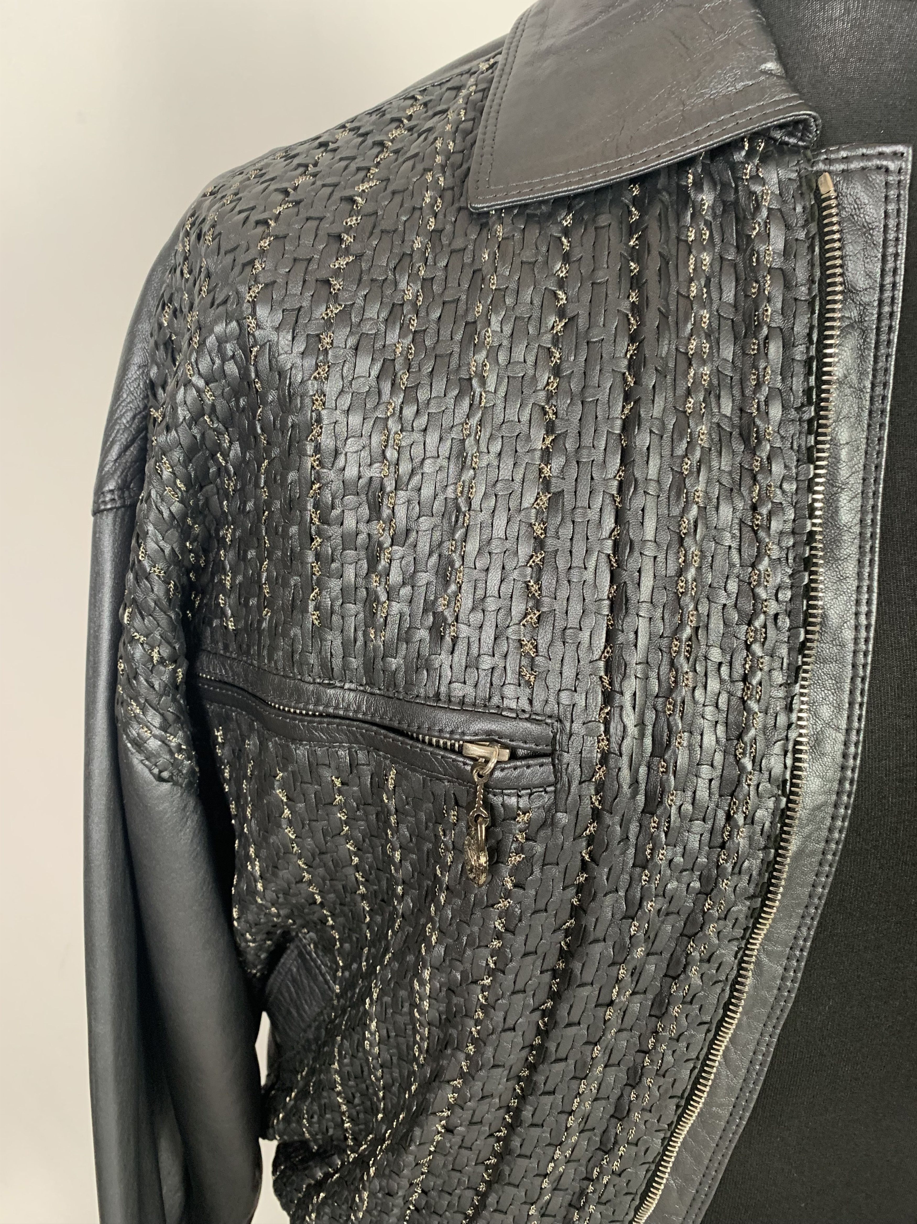 Versace RARE VINTAGE Gianni Versace Leather Jacket Size US L / EU 52-54 / 3 - 6 Thumbnail