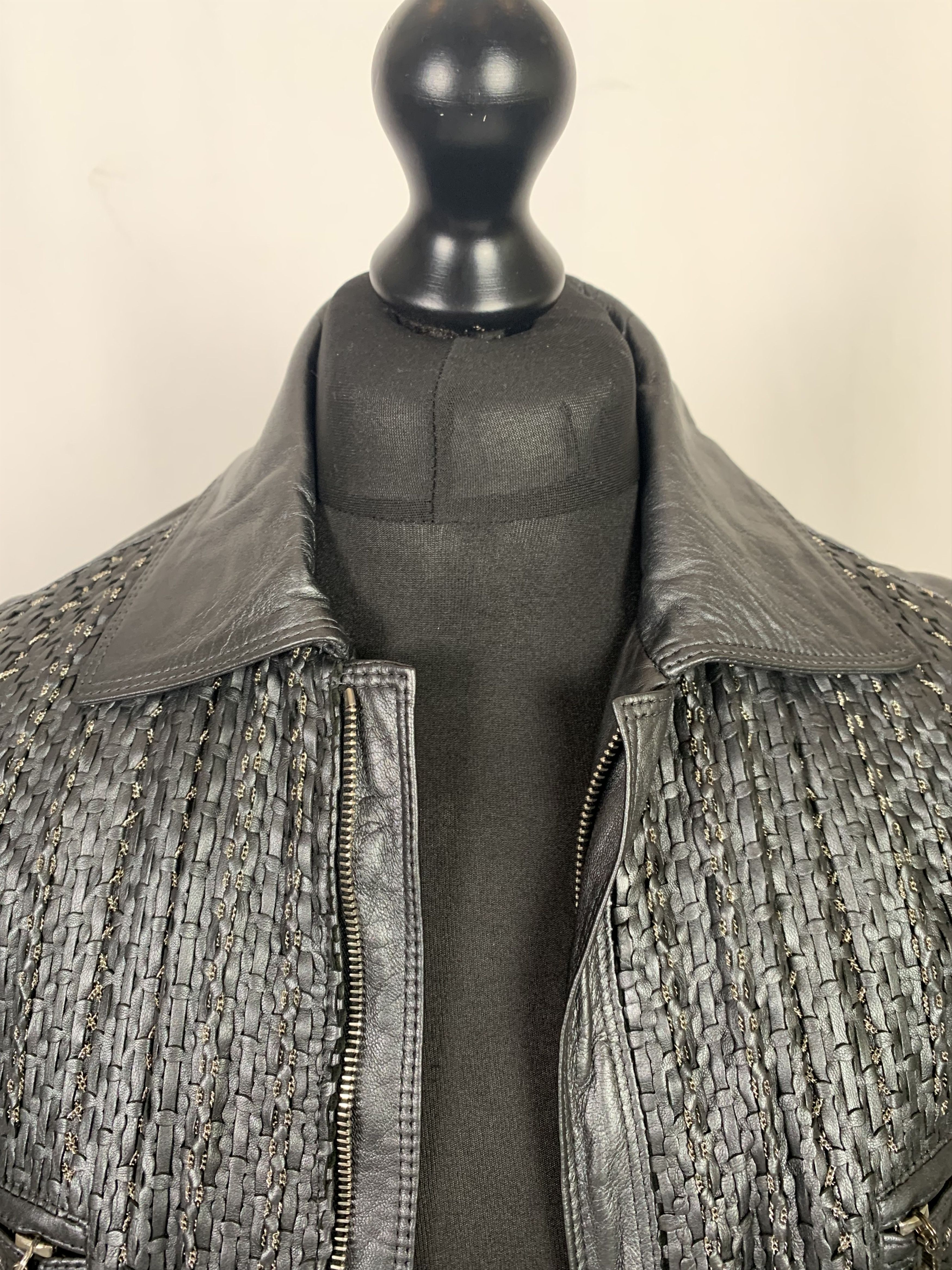 Versace RARE VINTAGE Gianni Versace Leather Jacket Size US L / EU 52-54 / 3 - 8 Thumbnail