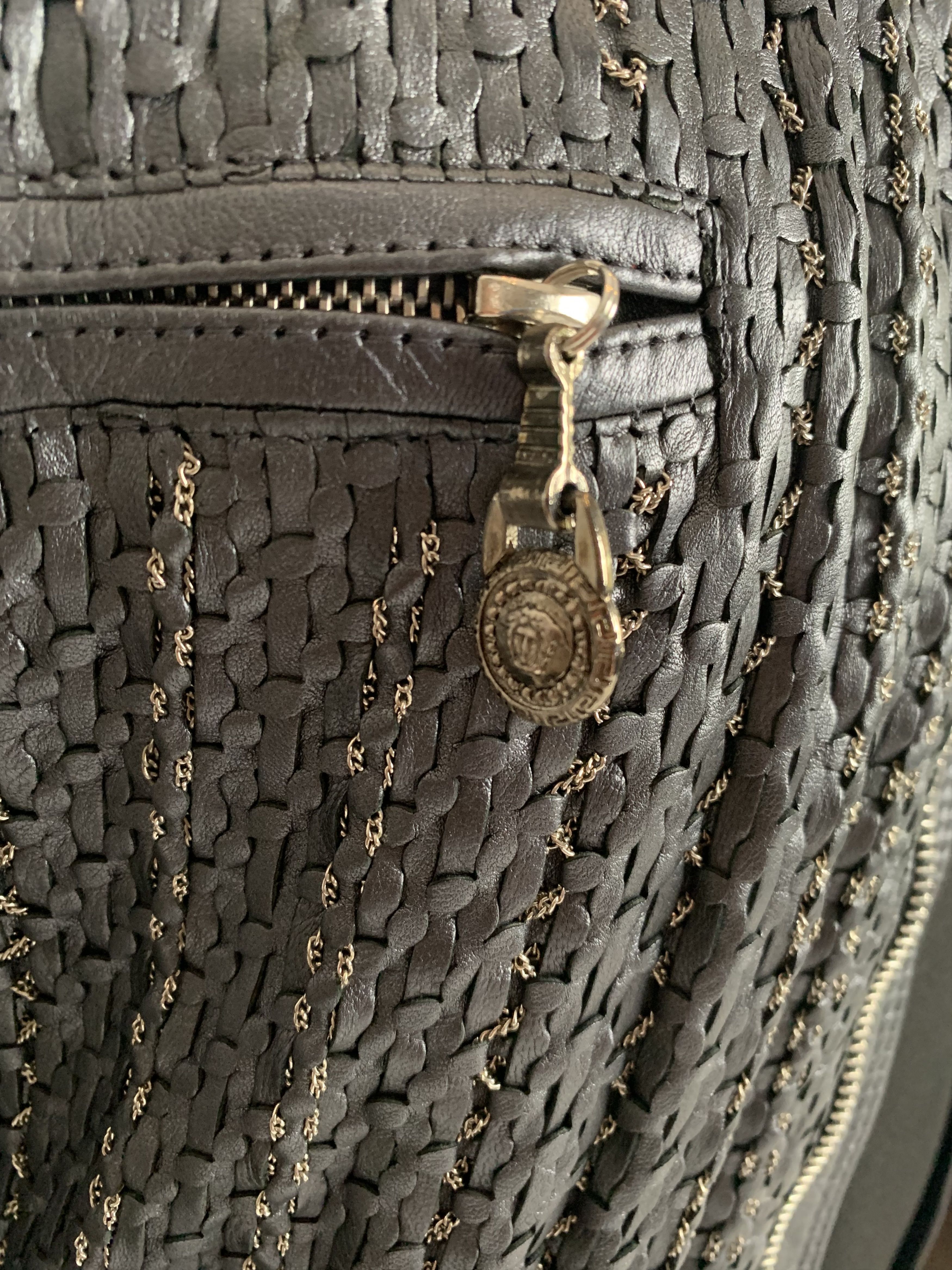 Versace RARE VINTAGE Gianni Versace Leather Jacket Size US L / EU 52-54 / 3 - 7 Thumbnail