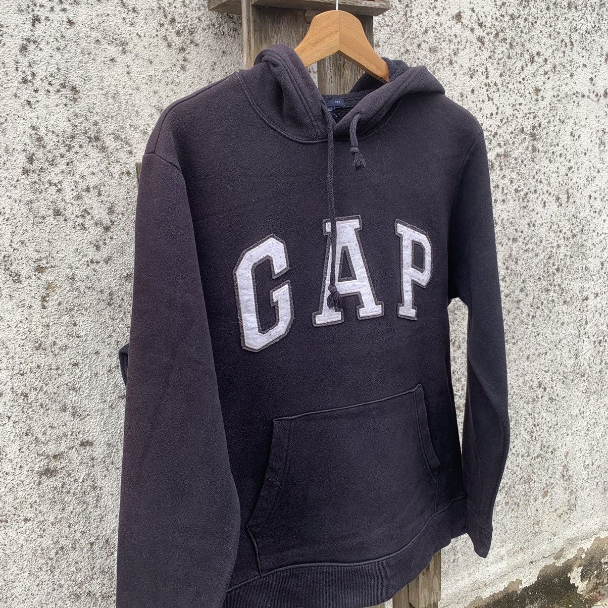 Gap × Vintage Y2K Gap Spell Out Black Faded Sweater Hoodie Pullover Size US M / EU 48-50 / 2 - 2 Thumbnail