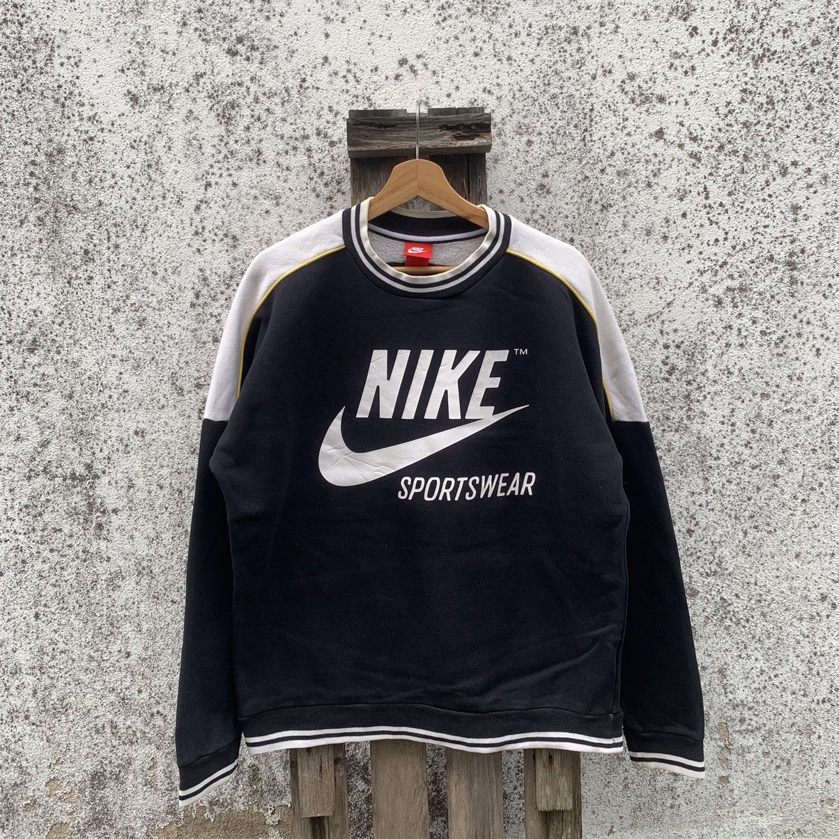 Nike × Vintage Nike Swoosh Big Logo Crewneck Sweater Jumpet Pullover Size US L / EU 52-54 / 3 - 1 Thumbnail