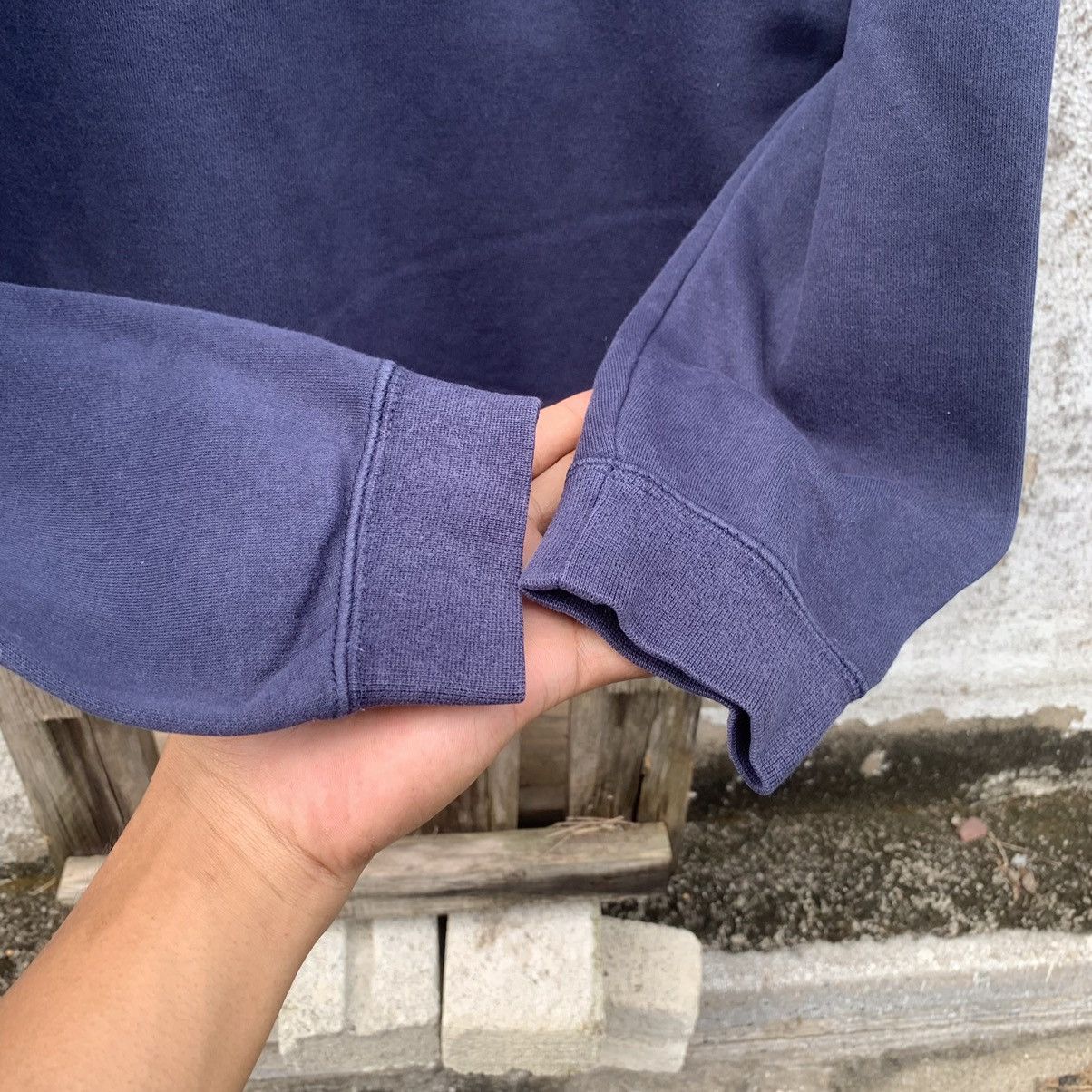 Nike × Vintage Nike Swoosh Crewneck Small Logo Sweater Faded Pullover Size US L / EU 52-54 / 3 - 3 Thumbnail