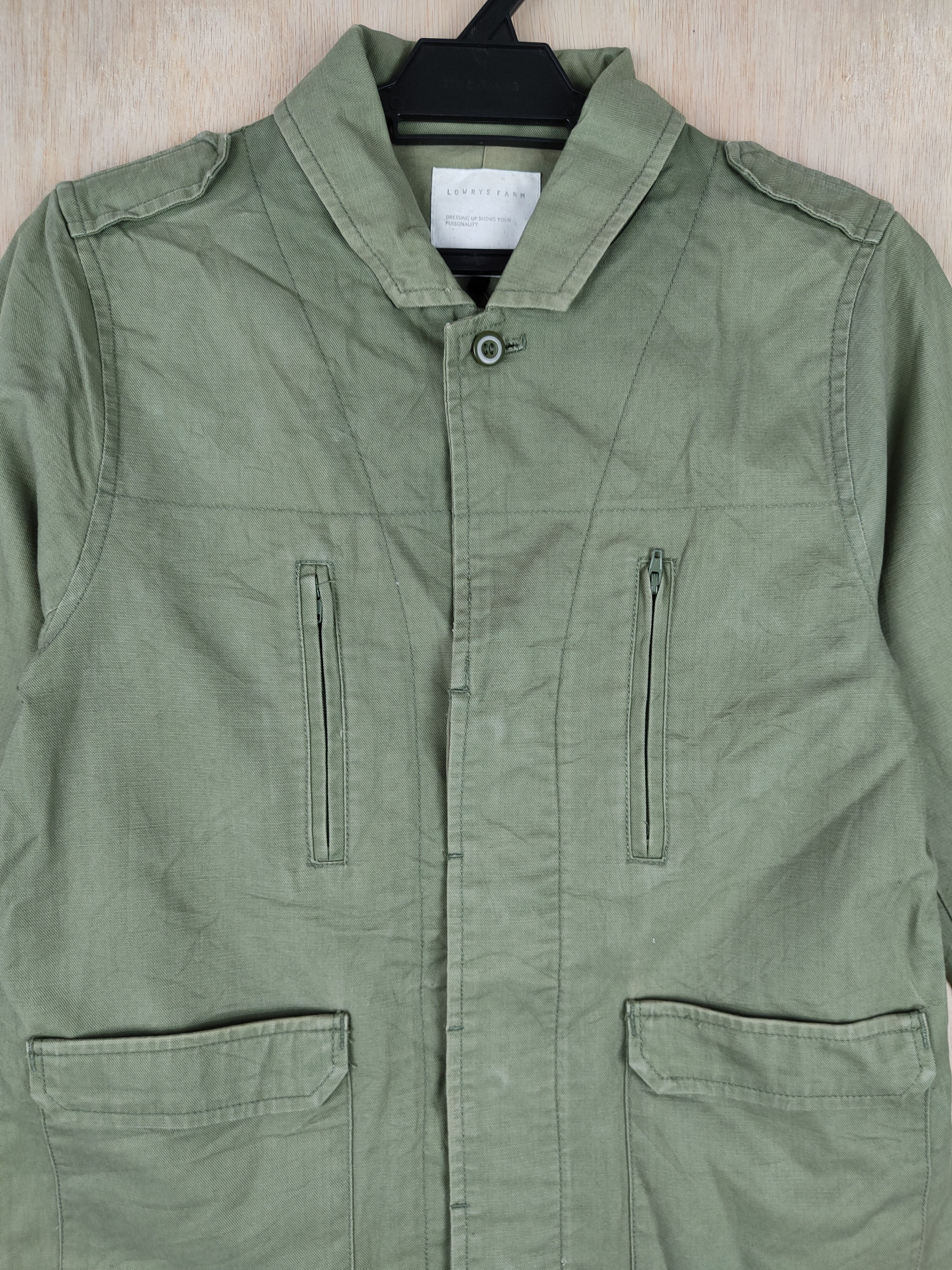 Japanese Brand × LOWRYS FARM Lowrys Farm Green military Jacket #4281 Size M / US 6-8 / IT 42-44 - 2 Thumbnail
