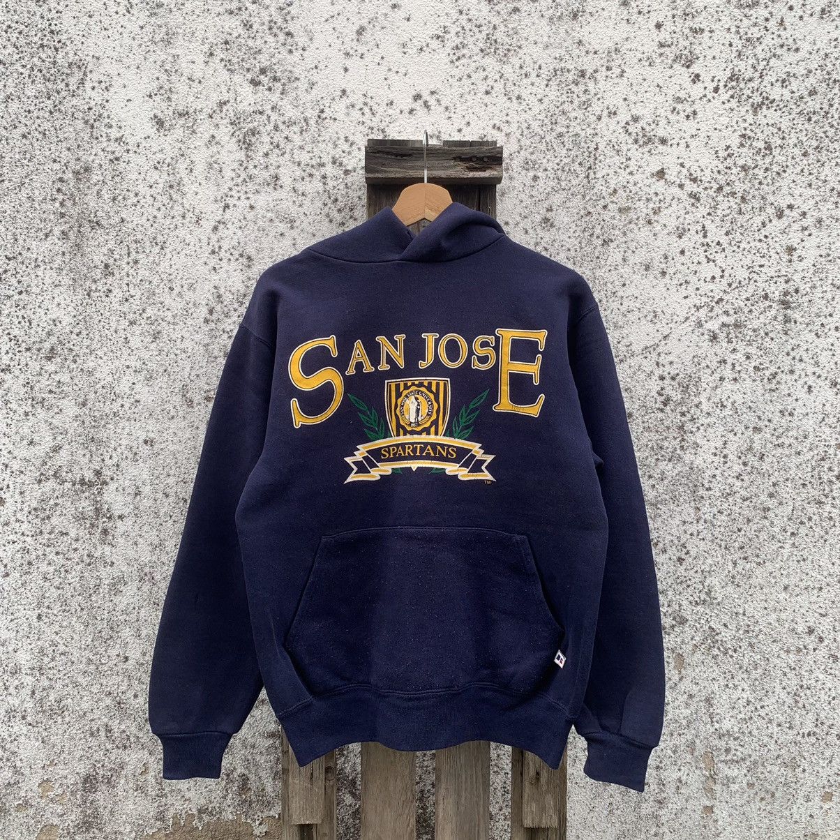 Russell Athletic × Vintage Vintage Russell Athletic San Jose Hoodie Pullover Sweater Size US M / EU 48-50 / 2 - 1 Thumbnail