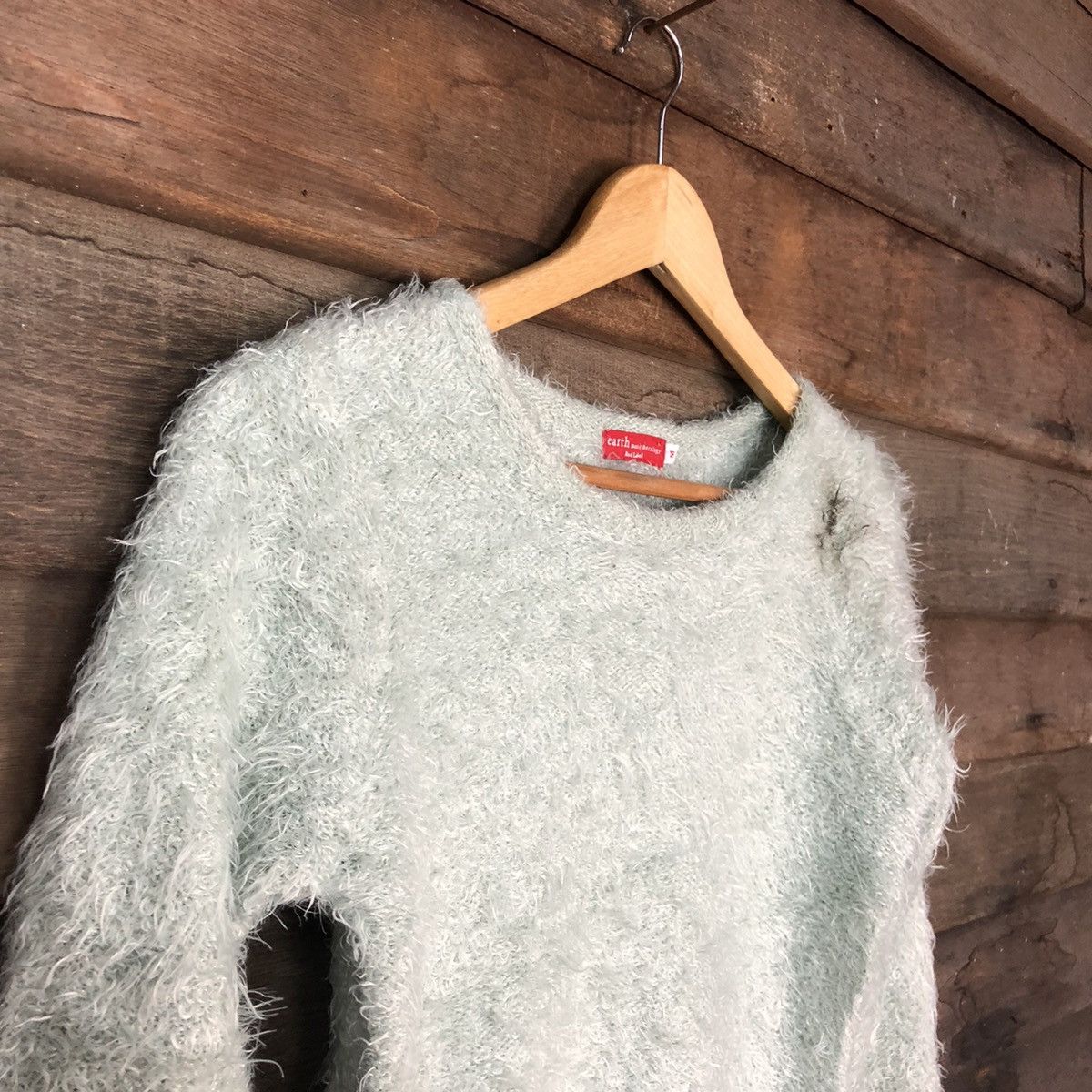 Homespun Knitwear × Japanese Brand Earth Shag Shaggy Fur Mohair Knitwear #7036 Size S / US 4 / IT 40 - 6 Thumbnail