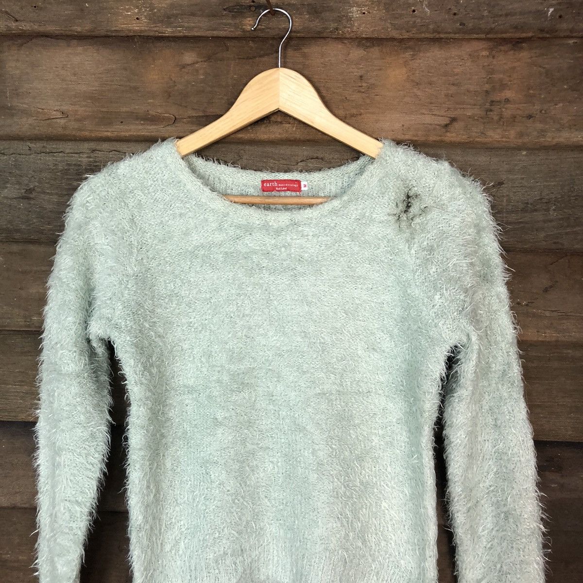 Homespun Knitwear × Japanese Brand Earth Shag Shaggy Fur Mohair Knitwear #7036 Size S / US 4 / IT 40 - 2 Thumbnail