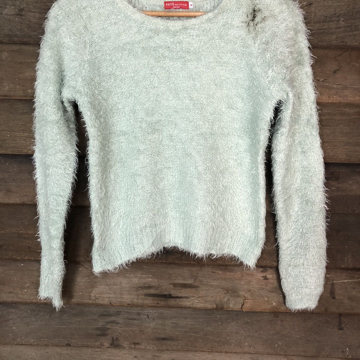Homespun Knitwear × Japanese Brand Earth Shag Shaggy Fur Mohair Knitwear #7036 Size S / US 4 / IT 40 - 3 Thumbnail