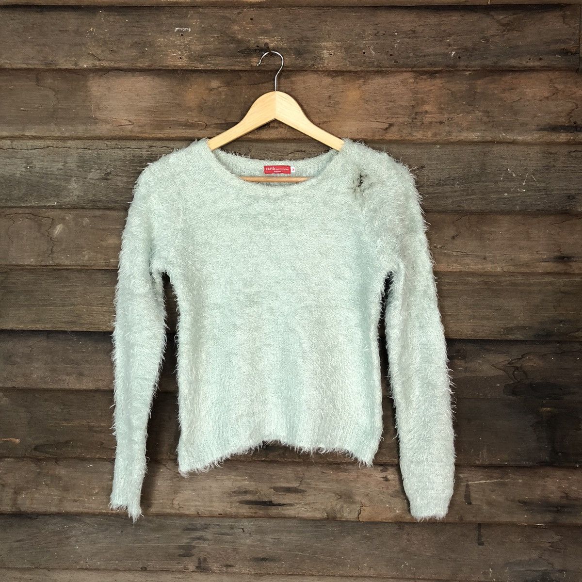 Homespun Knitwear × Japanese Brand Earth Shag Shaggy Fur Mohair Knitwear #7036 Size S / US 4 / IT 40 - 1 Thumbnail