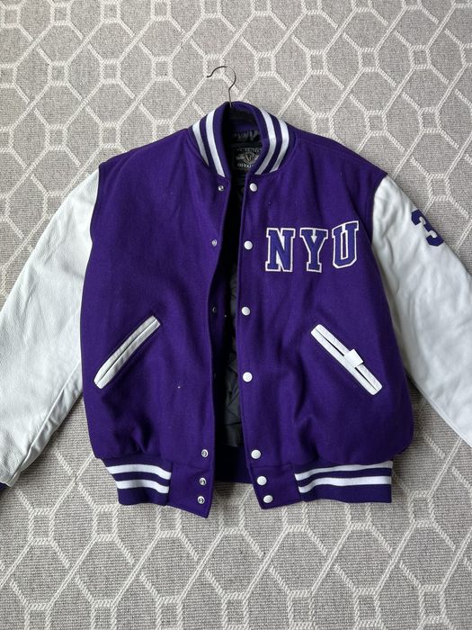 Nyu on sale letterman jacket