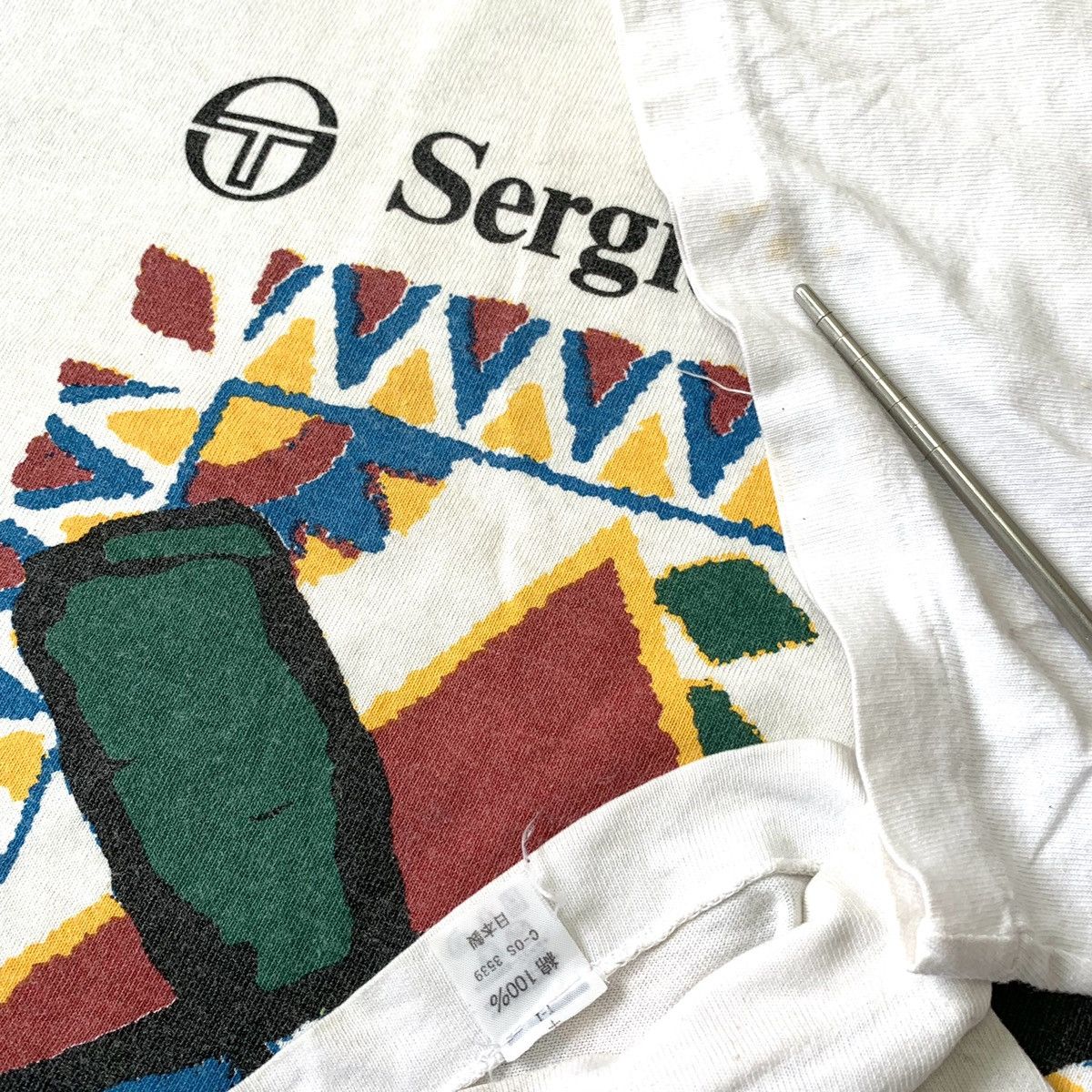 Vintage Sergio Tacchini Plain Big Logo T-shirt