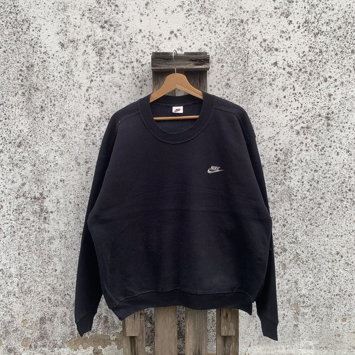 Nike × Vintage Nike Swoosh Crewneck Small Logo Sweater Baggy Pullover Size US L / EU 52-54 / 3 - 1 Thumbnail