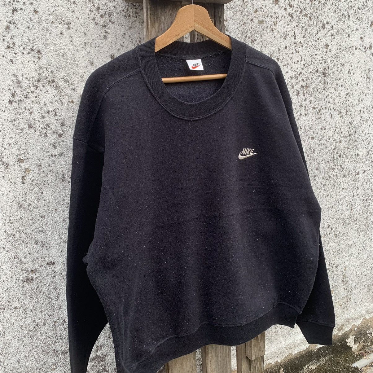 Nike × Vintage Nike Swoosh Crewneck Small Logo Sweater Baggy Pullover Size US L / EU 52-54 / 3 - 2 Thumbnail