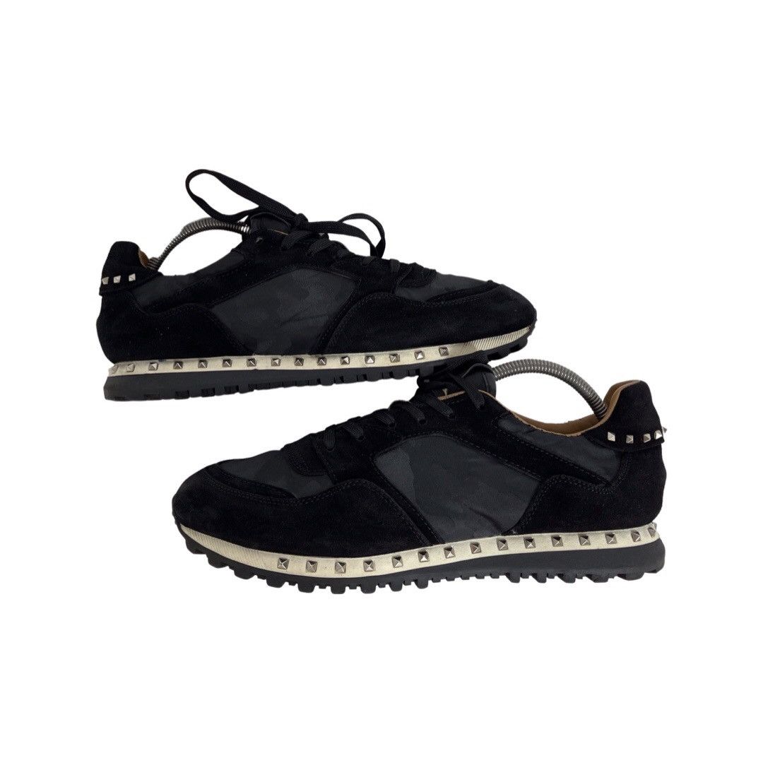 Valentino Valentino Garavani Black/ Camo Sneakers Rockrunner 8213 Size US 12 / EU 45 - 5 Thumbnail