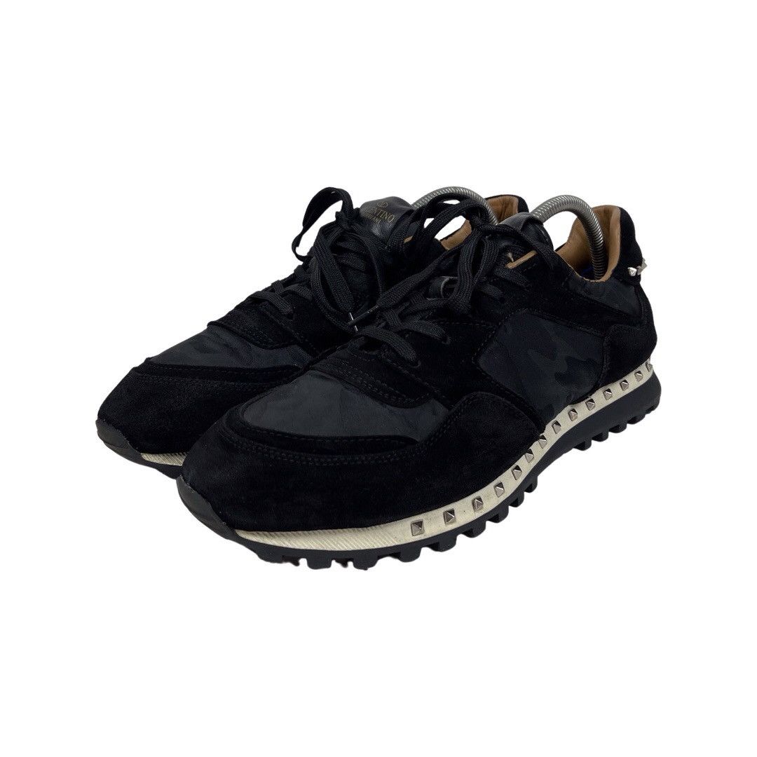 Valentino Valentino Garavani Black/ Camo Sneakers Rockrunner 8213 Size US 12 / EU 45 - 3 Thumbnail