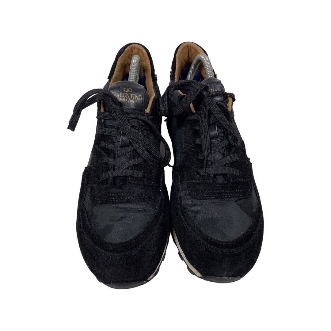 Valentino Valentino Garavani Black/ Camo Sneakers Rockrunner 8213 Size US 12 / EU 45 - 2 Thumbnail