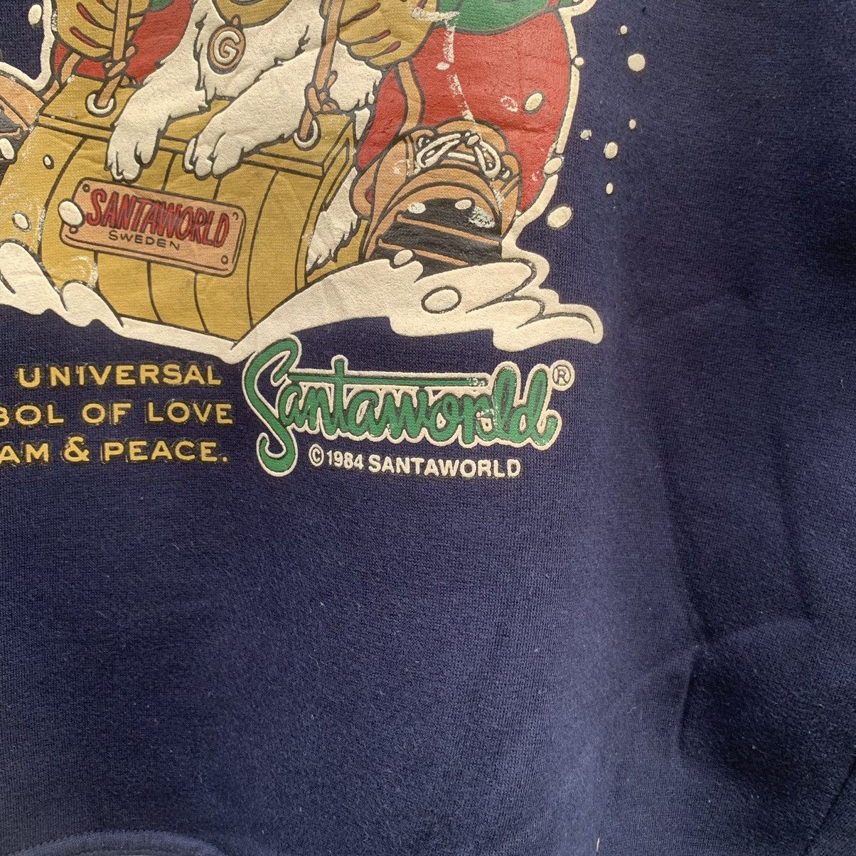 Japanese Brand × Vintage 1984 Vintage Santa World Crewneck Sweater Pullover Jumper Size US L / EU 52-54 / 3 - 4 Thumbnail
