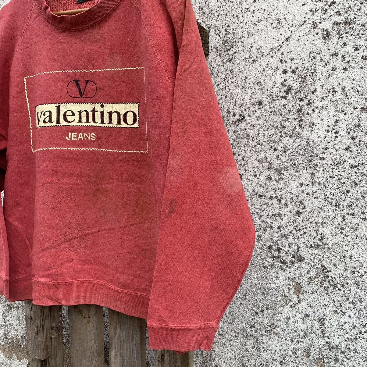 Japanese Brand × Valentino × Vintage 💥 RUSTY DIRTY! Valentino Crewneck Faded Sweater Designer Size US M / EU 48-50 / 2 - 6 Thumbnail