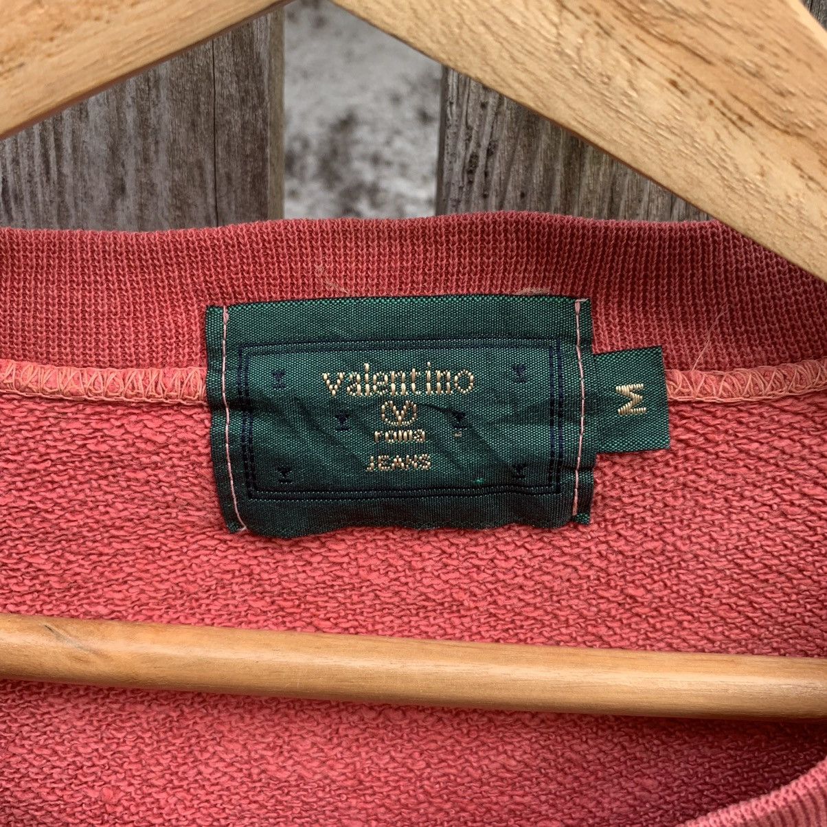 Japanese Brand × Valentino × Vintage 💥 RUSTY DIRTY! Valentino Crewneck Faded Sweater Designer Size US M / EU 48-50 / 2 - 10 Thumbnail