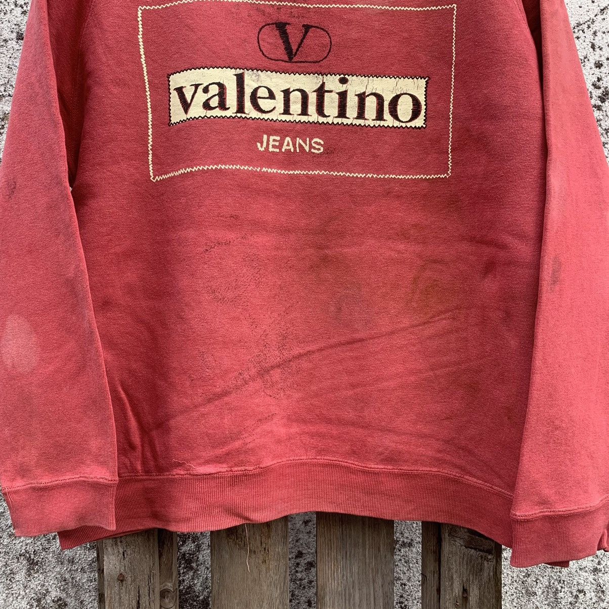 Japanese Brand × Valentino × Vintage 💥 RUSTY DIRTY! Valentino Crewneck Faded Sweater Designer Size US M / EU 48-50 / 2 - 4 Thumbnail